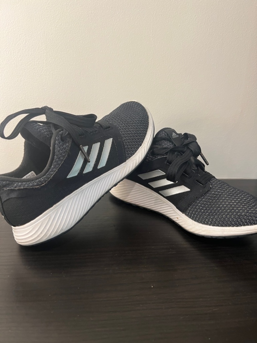 Adidas Edge Lux Black & White Running Sneakers 8.5